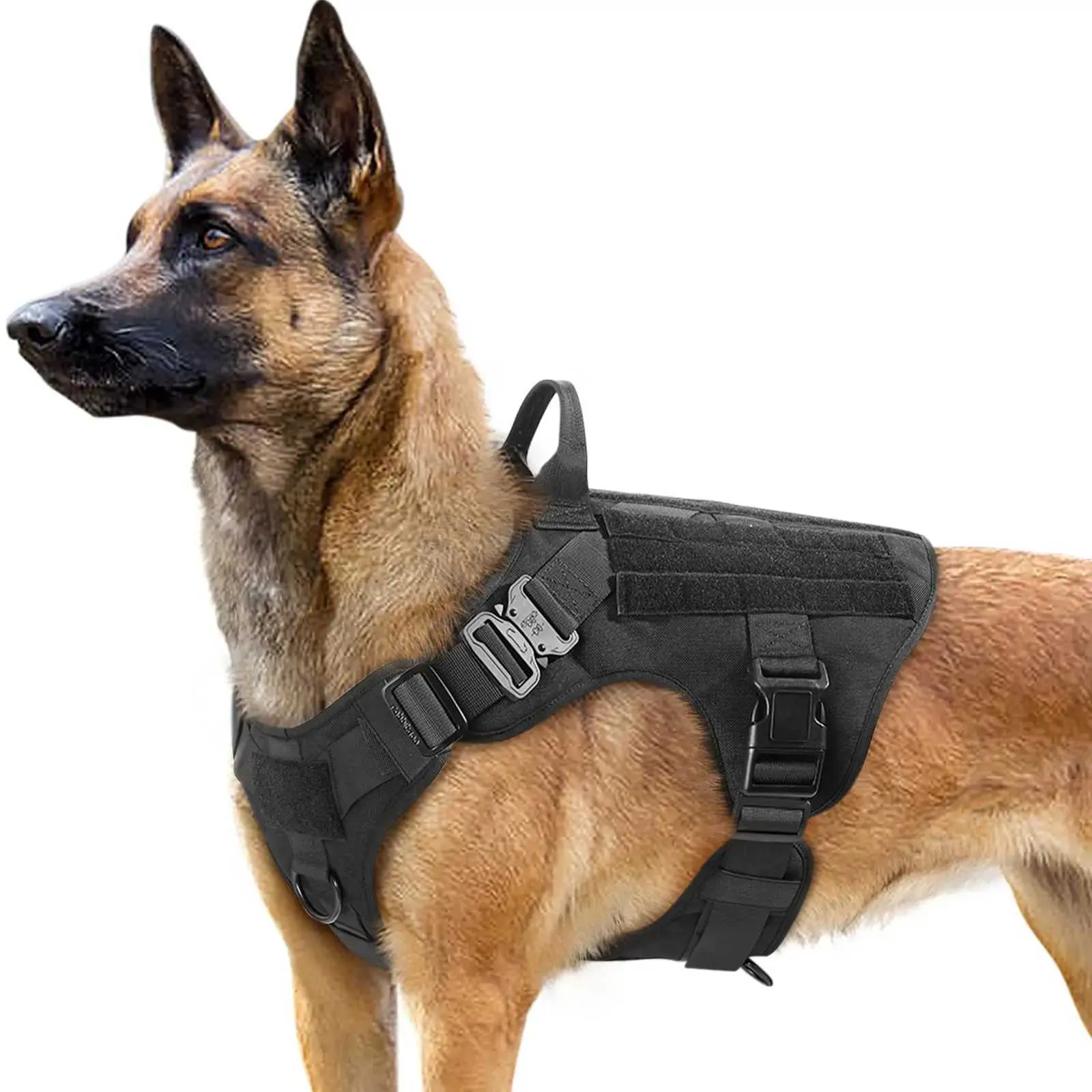 Dog Belt For German Shepherd Tactical Dog Vest Harness Belt Set