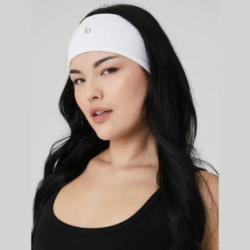Aktif Gömlek Lo Headband Kadın Spor Headscarf Yoga Örme Pamuklu Emici Nefes Alabilir Kadın