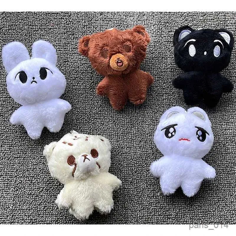 Doldurulmuş Peluş Hayvanlar Kpop Karikatür Cheetah Lee Doyoung Mark Aynı Peluş Keytler Q Styles Mini Gomdo Lee Taeyong Anahtar Zincirler Anahtar Yüzük Çanta Taga