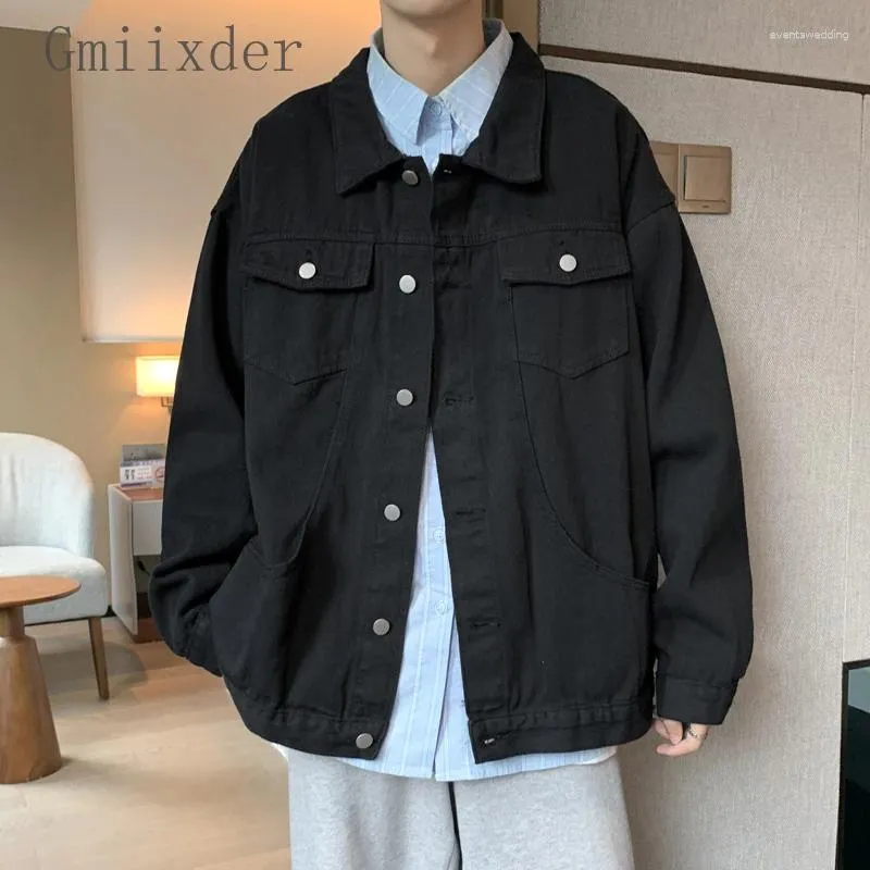 Giacche da uomo Spring Autunno giapponese da lavoro giapponese giacca denim coreana in stile coreano versatile adolescente casual handome top estetico chic