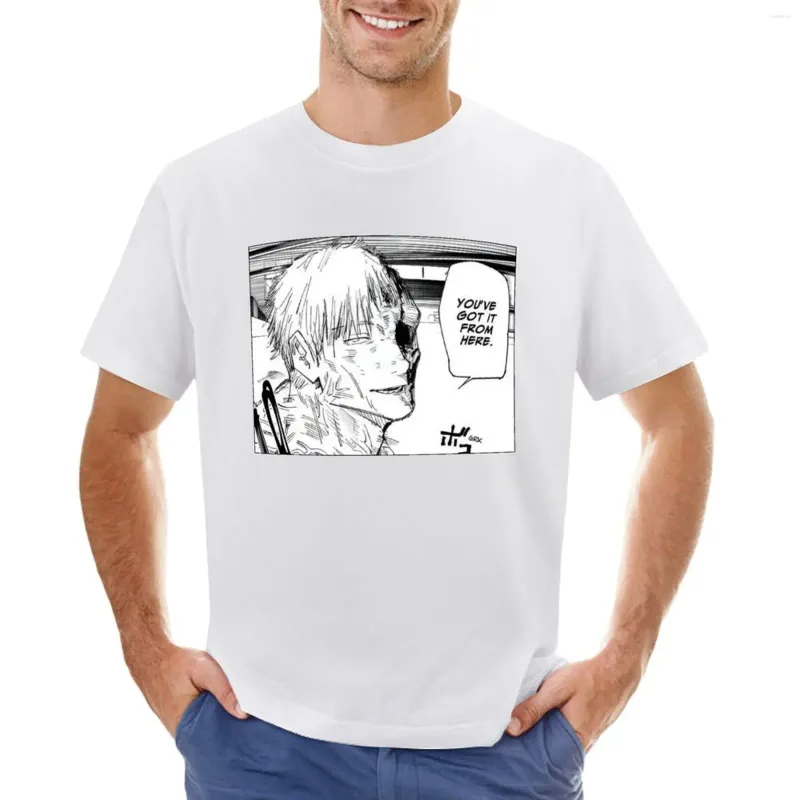 Polos masculinos da 1ª série Manga Manga Blacks camisetas gráficas camisetas