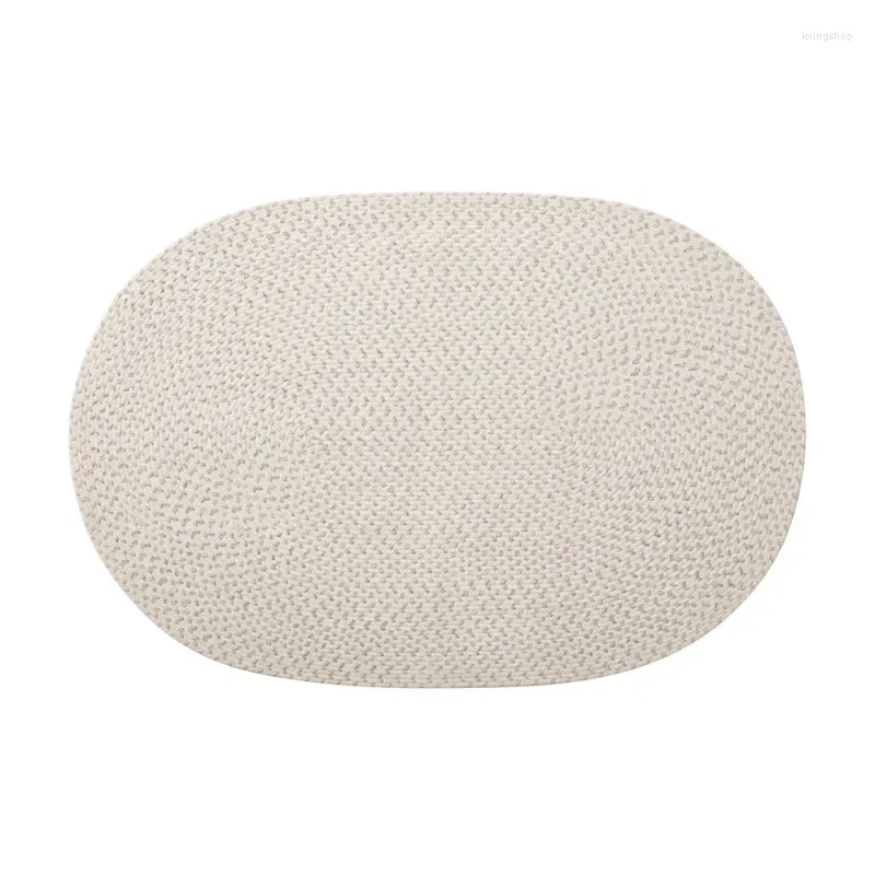 Teppiche Oval Accent Teppich für Eingangselfenbein Multi 30 "x 44"