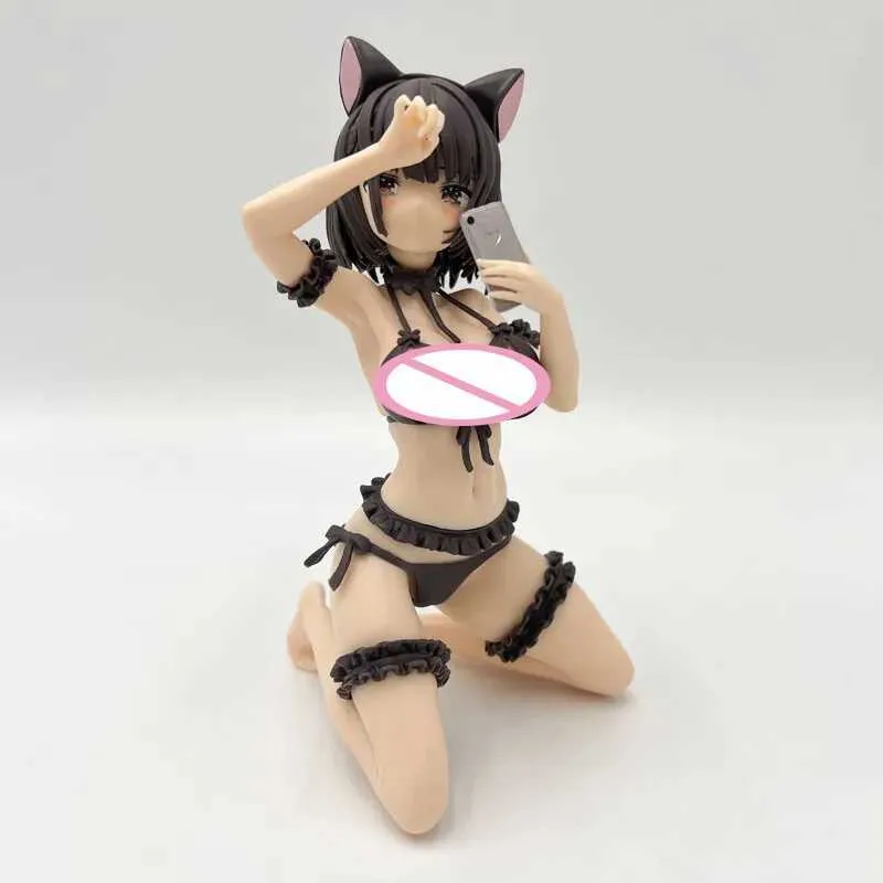 Action Toy Figures 15cm Pink Charm Gaou الذي يطرح أمام مرآة Ayaka-chan PVC Action Figures Adults Collection Doys Hentai Doll Dolly Y240425LFB1