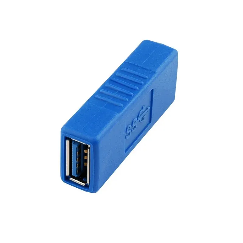 USB 3.0 Tapez une femme à un adaptateur de connecteur féminin USB3.0 AF à AF Coupleur F / F Convertisseur d'extension de changeur de genre pour l'ordinateur portable 