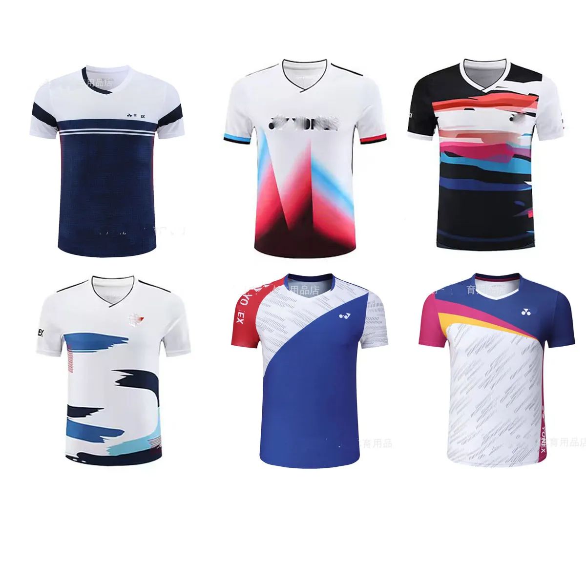 2024 남자와 여자의 어린이 배드민턴을위한 Badminton Jersey 컬렉션 컬렉션은 짧은 슬리브 탑 빠른 건조 스포츠웨어 티셔츠 Youeexx 셔츠