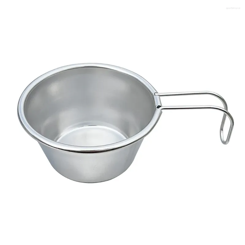 Mokken 50 ml picknick kookpot kookgerei keukengerei camping kom draagbare handgreep corrosiebestendig voor backpacken wandelen bbq