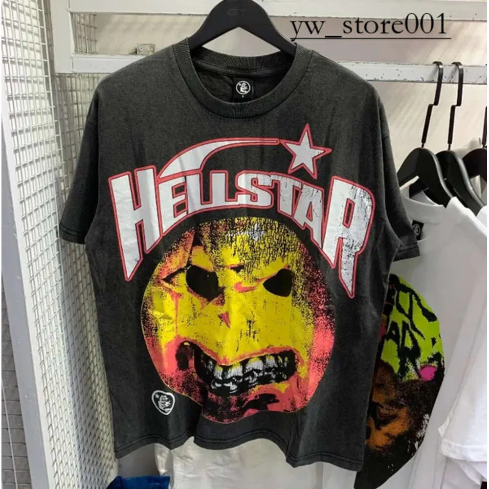 Hellstar -Shirt hochwertiger Designer T -Shirt Luxus Trendy Hellstar Brand Cotton Tee Casual Street Womens T -Shirt Lose Hellstar T Shirt Herren Kurzarm Tops 8298