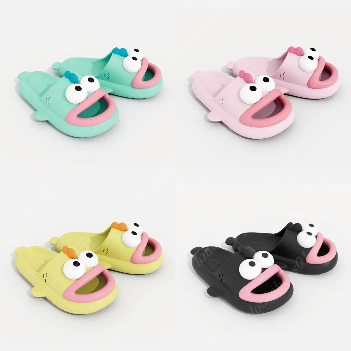 Home slippers zomerschoenen indoor sandalen schattig kleine beer dames slip zacht non -slip badkamer dek familie slippers dh12