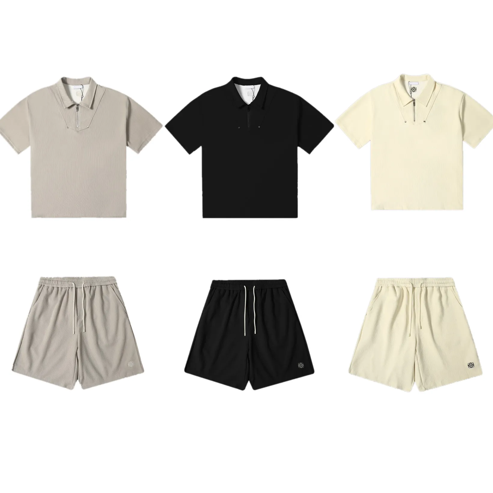 LWE Men Plus Tees Polos Round Designer T-shirt et Shorts Plus Taille Necl