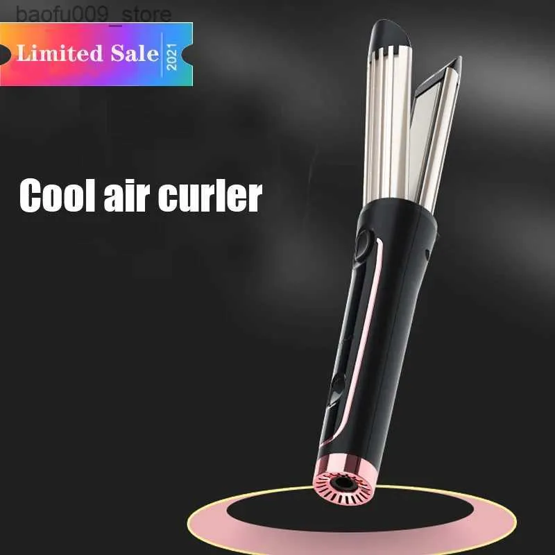 Curling Irons Airflow Styler 2-in-1 ion curler and straightener suitable for all styles of PTC fast heating curly hair flat iron Q240425