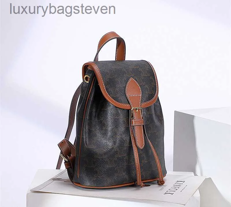 Donne retrò borse di design per cellin originale Spring Nuovo zaino Genuine in pelle Guida in pelle Trendy Backpack Acack Style Book Bag con logo originale di alta qualità