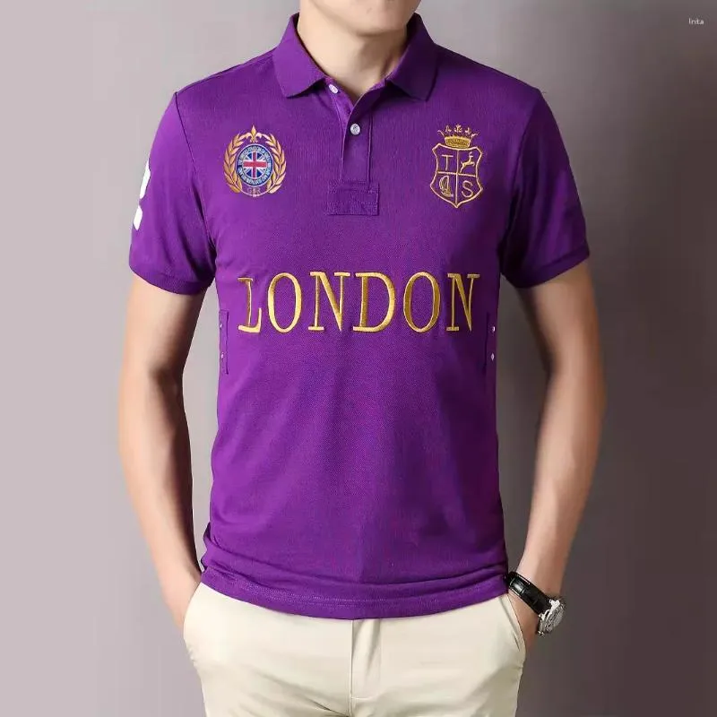 Polos da uomo Polo Shirt a maniche corta Amazon Sports Cotton Cross-Border European Plus Size England London Great Brand
