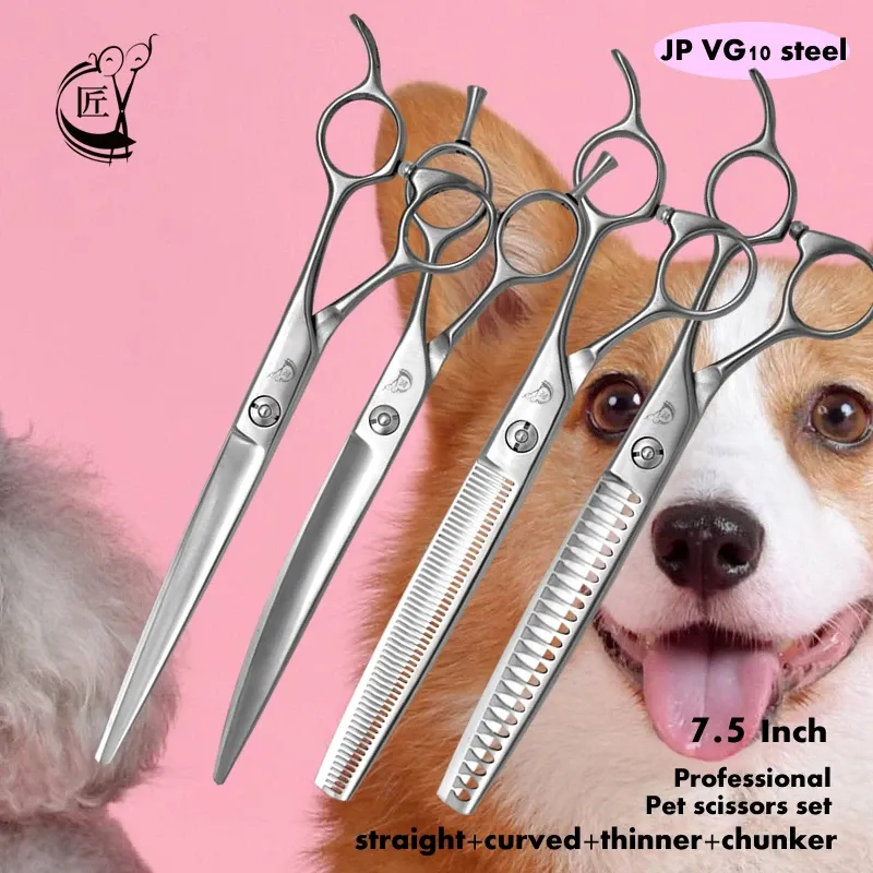Ножницы кран 7,5 дюйма профессиональные педанные ножницы для собак для ухода за собакой.