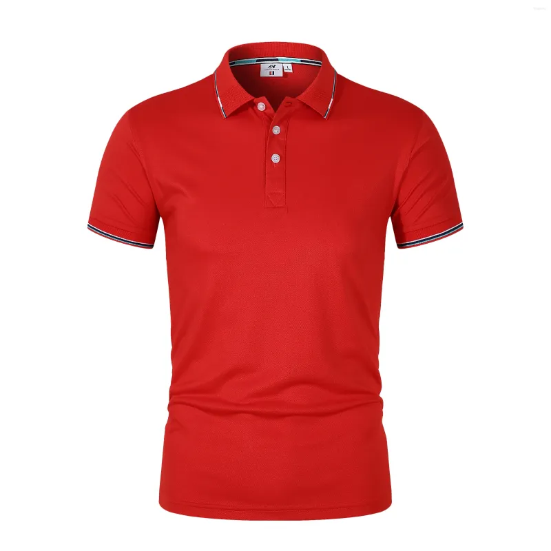 Polos maschile estate per polo di lusso da uomo magliette camicie a strisce per maniche per maniche per collare a turno di fabbrica di fabbrica di factory