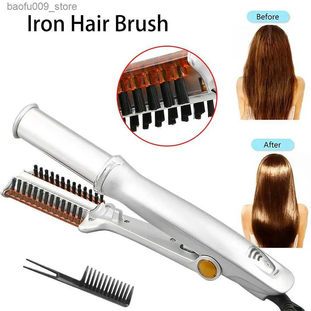 Curling Irons Professional straight hair irons curly hair irons curly hair irons 3-in-1 multi hair styling tools irons with brushes Q240425