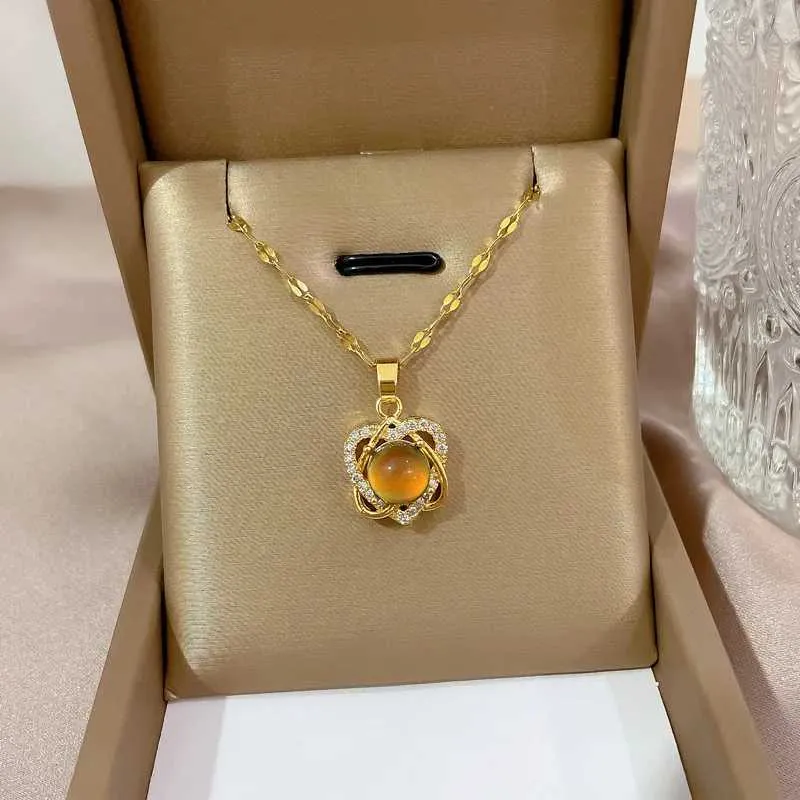 Náhrdelník s Davidem a hvězdou ve tvaru srdce, měnící barvu, snímání teploty, krystalové přívěsky, náhrdelníky z nerezové oceli, šperky_voghion.com