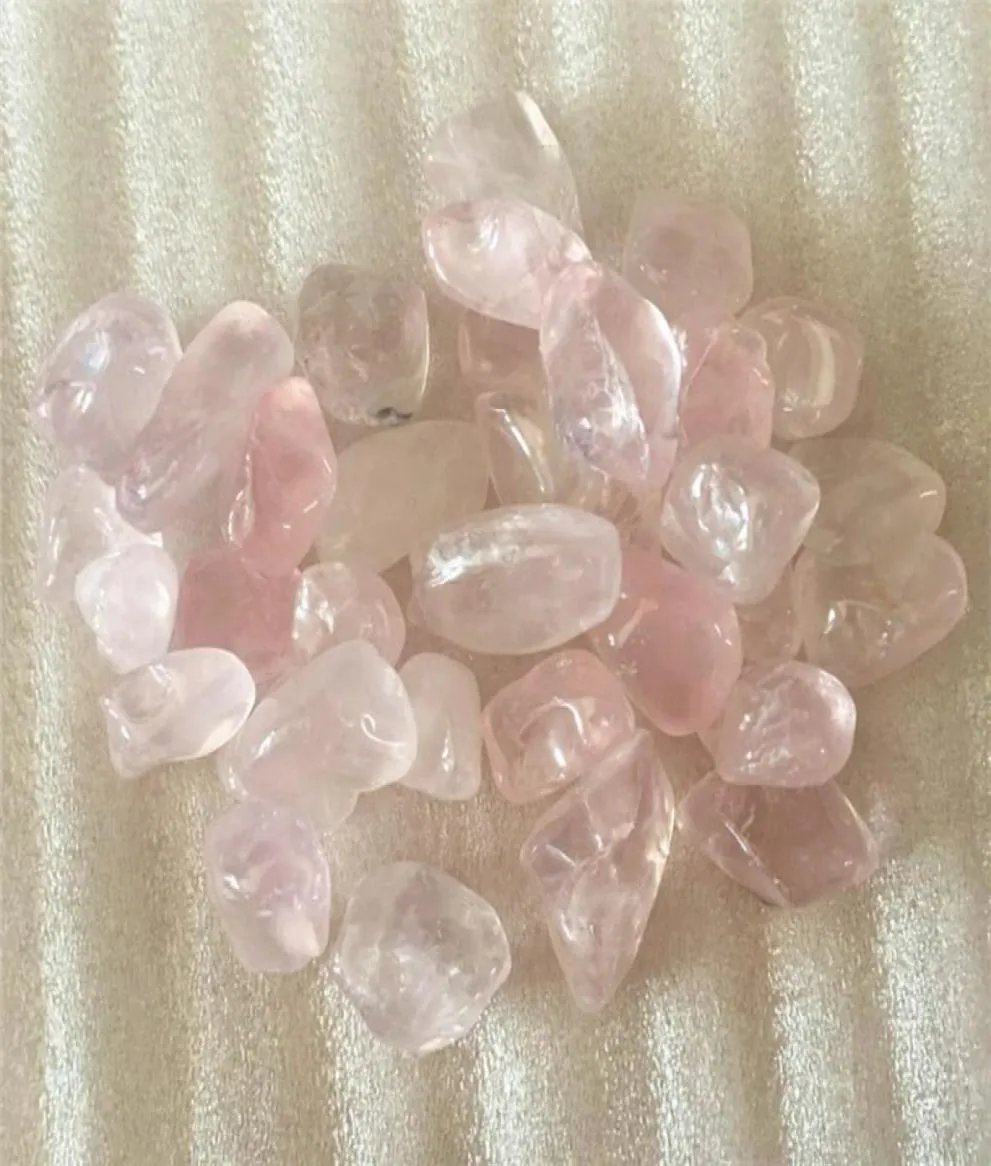 Beautiful Natural pink QUARTZ Crystal Gravel Polised healing Provide Good rose crystal energy as gift 100g7289196