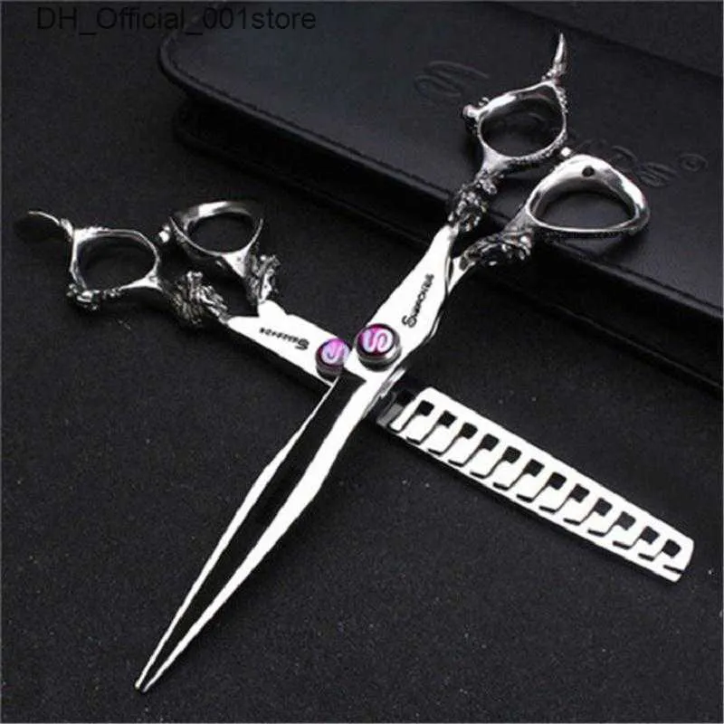 Tesoura de cabelo Japão Japão original 6.0 Profissional Hairdressing Scissors Conjunto de barbeiro Corte de cabelo Corte de tesoura de tesoura Q240425