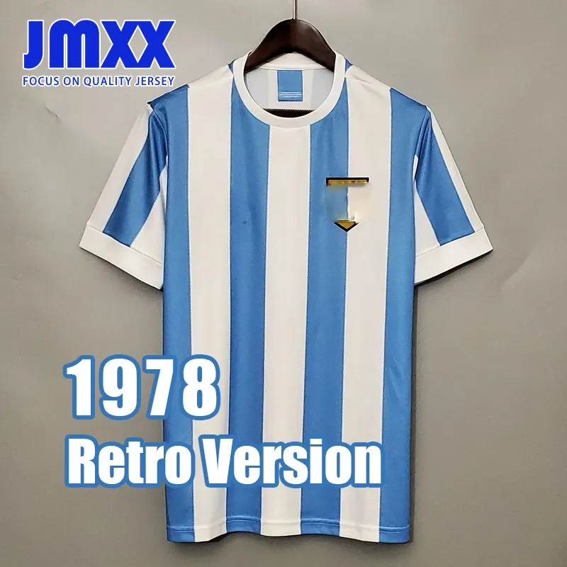 JMXX 1978 Argentijnse retro voetbaltruien Home Away Mens Uniforms Jersey Man voetbalshirt 78 fanversie