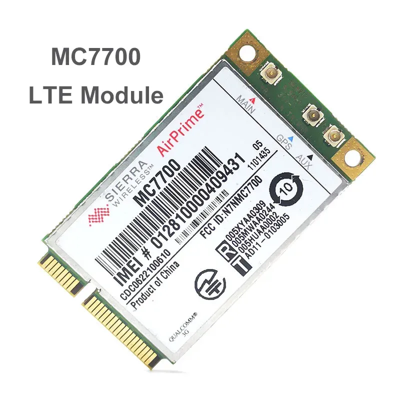 Akcesoria używane mini PCIE 3G/4G WWAN GPS moduł Sierra MC7700 PCI Express 3G HSPA LTE 100MBP Wireless WWAN Card GPS odblokowany