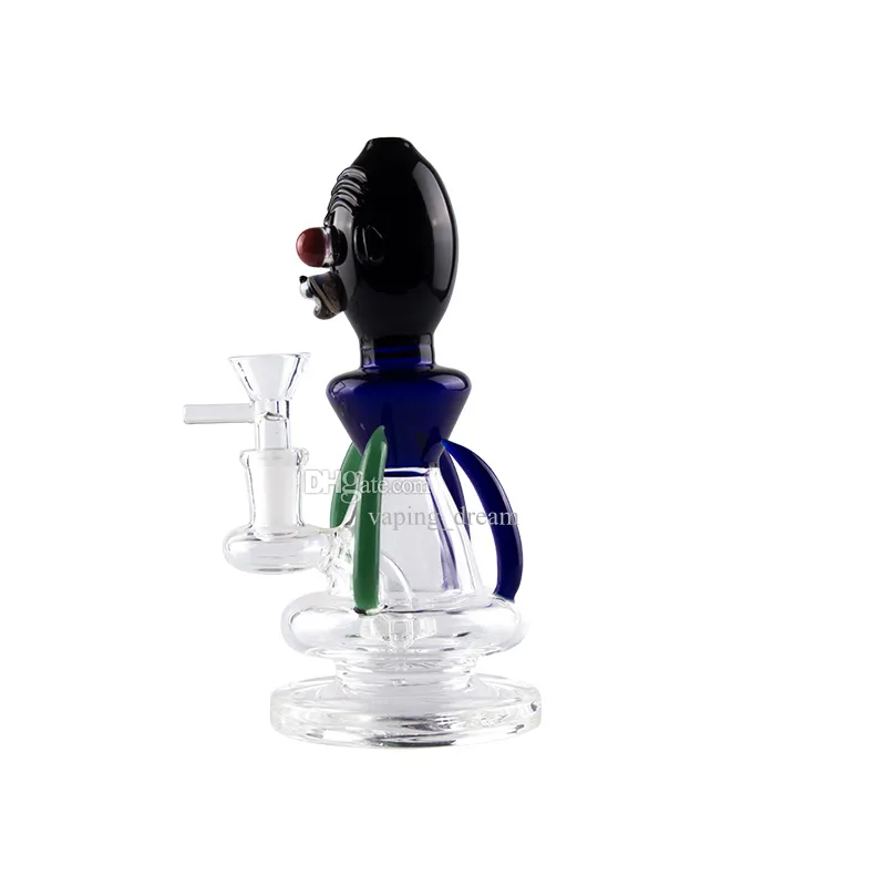 GB029 Environ 7,28 pouces de hauteur en verre d'eau bang dab gréement tabagisme Bubbler 14 mm mâle en verre bol en verre quartz banger ongle 2 modèles