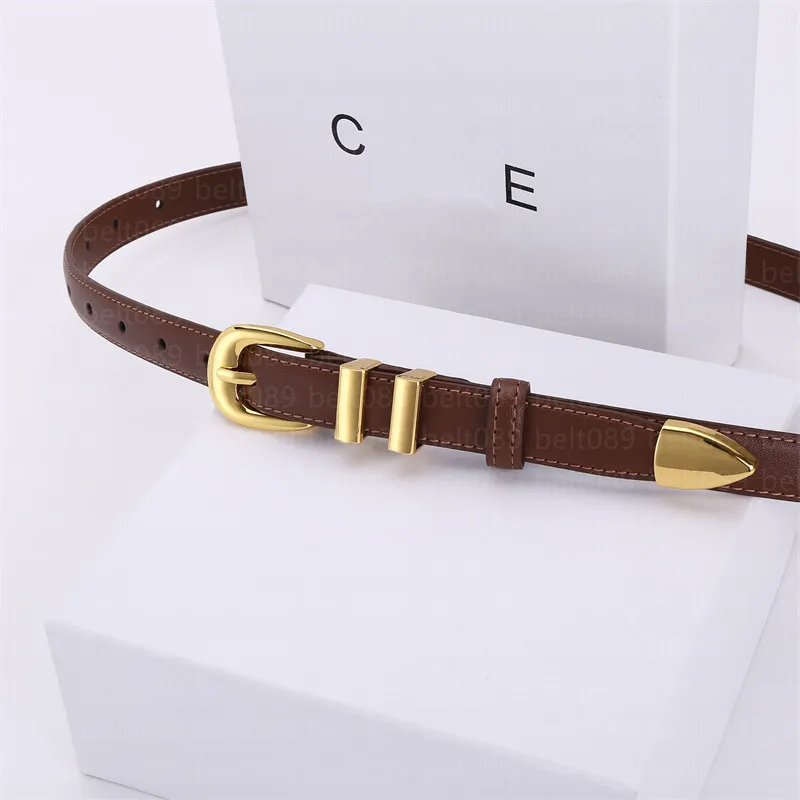 Ceintures pour femmes créateurs aiguille boucle 18 mm Veille en cuir authentique femme concepteur ceinture à la mode slim de créatrice