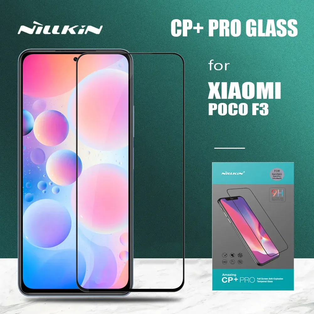 Xiaomi Poco F5 F5 F4 X5 X4 X3 PRO 5G GLASS NILLKIN 9H+/CP+ PRO TEMTERED GLASS SCREAN PROTECTOR for Xiaomi Poco F3 Glass Filmのプロテクター