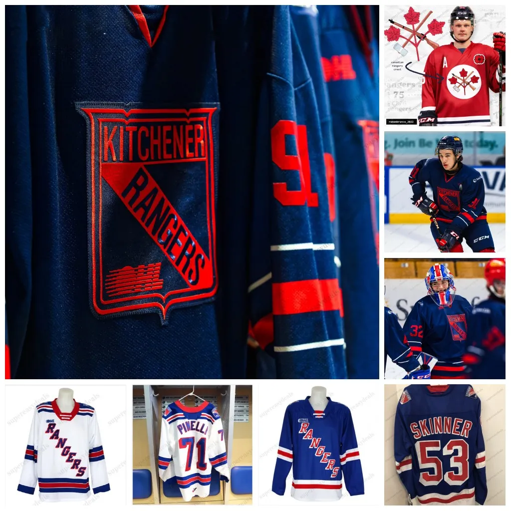 2024 Kitchener Rangers Official Hockey Jersey Featuring Cameron