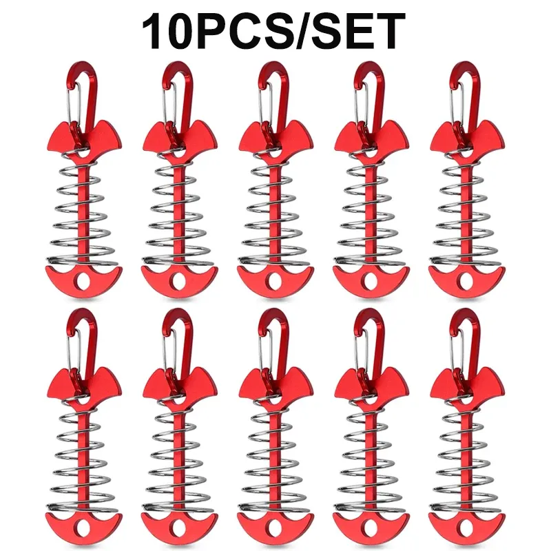 Abris 10pcs pont ancre chevilles pont en aluminium au vent