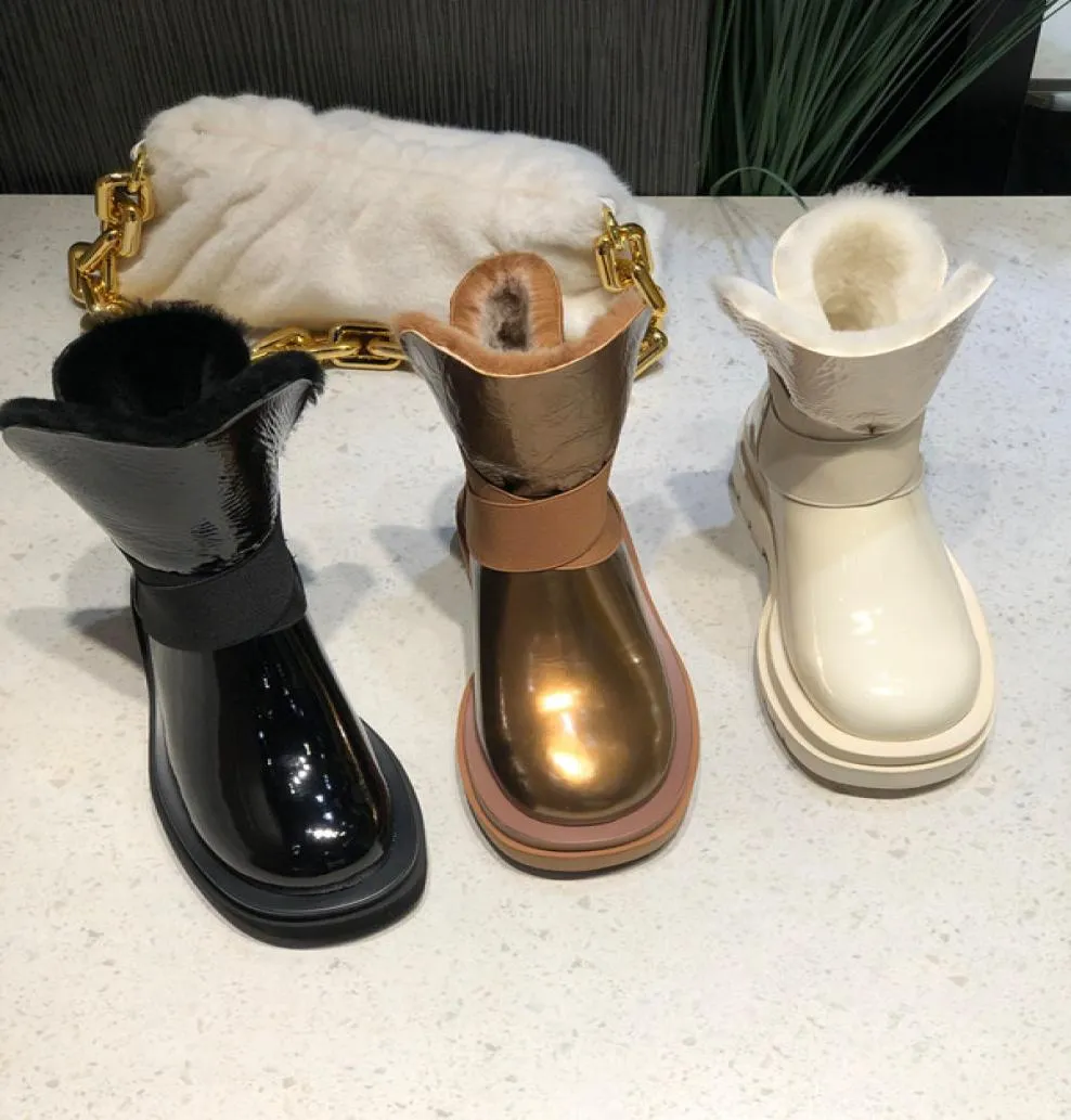 2022 Fashion Ladies Boots Winter Warm Boots Een dikke zolen niet-slip laarzen Outdoor Sneeuwschoenen Eversion Hair Factory Productie Prijs Korting Maat 35-401157246