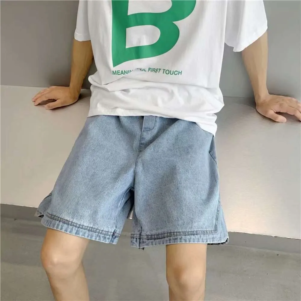 Workwear Denim Shorts for Men's 2021 New Five Part Pants Trendy Brand Instagram Loose Summer Thin Pants