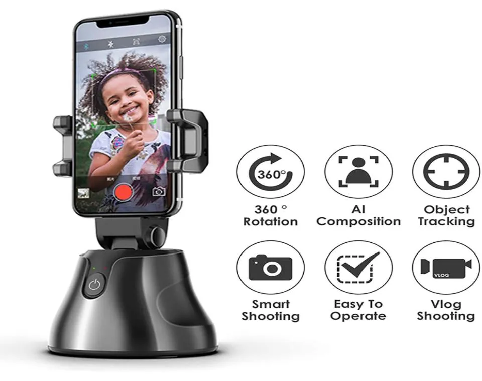 Suivi automatique Smart Shooting Phone Téléphone Smartphone Selfie Shooting Gimbal Object 360 ROTATION AUTO FACE Suivi du visage pour tout 4265677