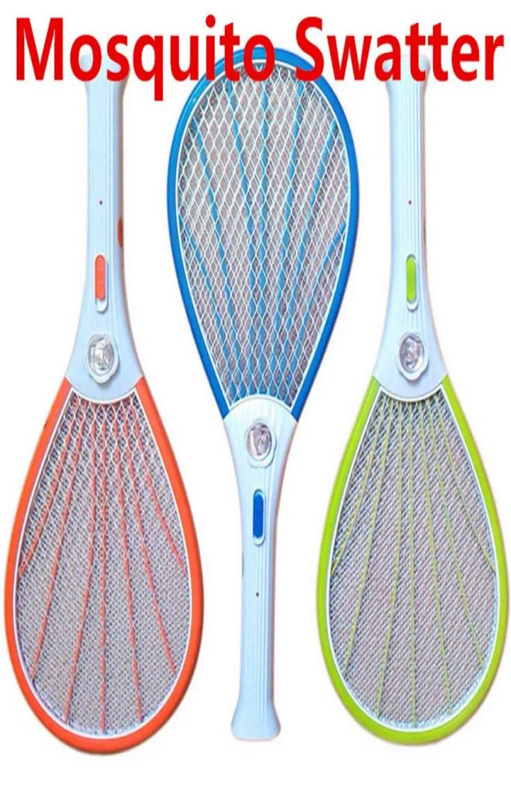 Myggnät Swatter Bug Insect Electric Fly Zapper Killer Racket Laddningsbar med LED -ficklampa Hushåll SUNDIES PEST CONTRO5485860