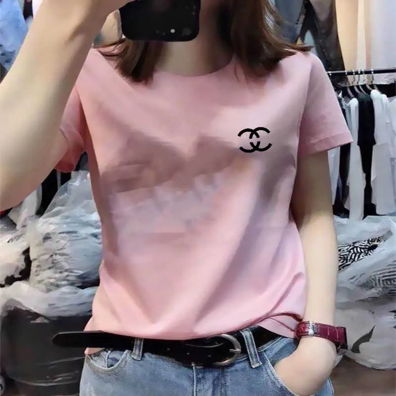 Famous designerSuitable for Naier Fuxiang womens clothing co branded silk cotton short sleeved T-shirt suitable for womens 2024 summer top