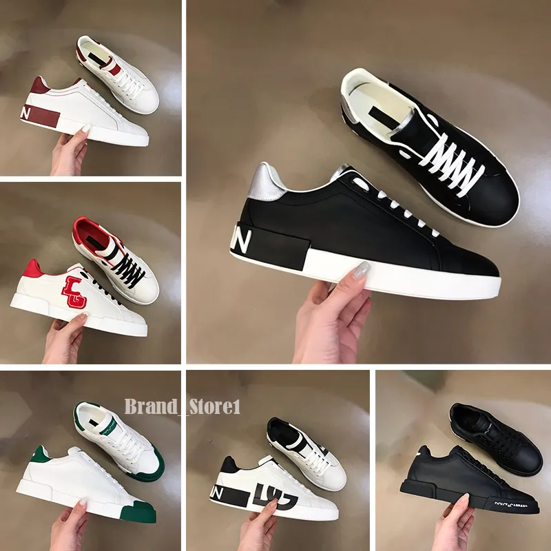 Ontwerpers Casual schoenen Men D Sneakers Luxuremerk Echt lederen kalfsleer Nappa Veter-up mode comfort Trainers met doosmaat 38-46