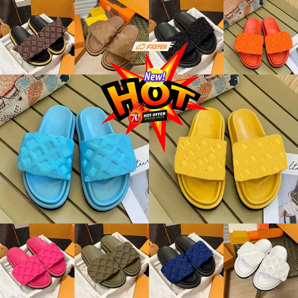 Refort Designer Slippers Summer Outdoor Shoe Sandales Luxury Sandales Flip Flop Slide Loafers Top Blow Blow Sandal Ladies Hotel Slipper