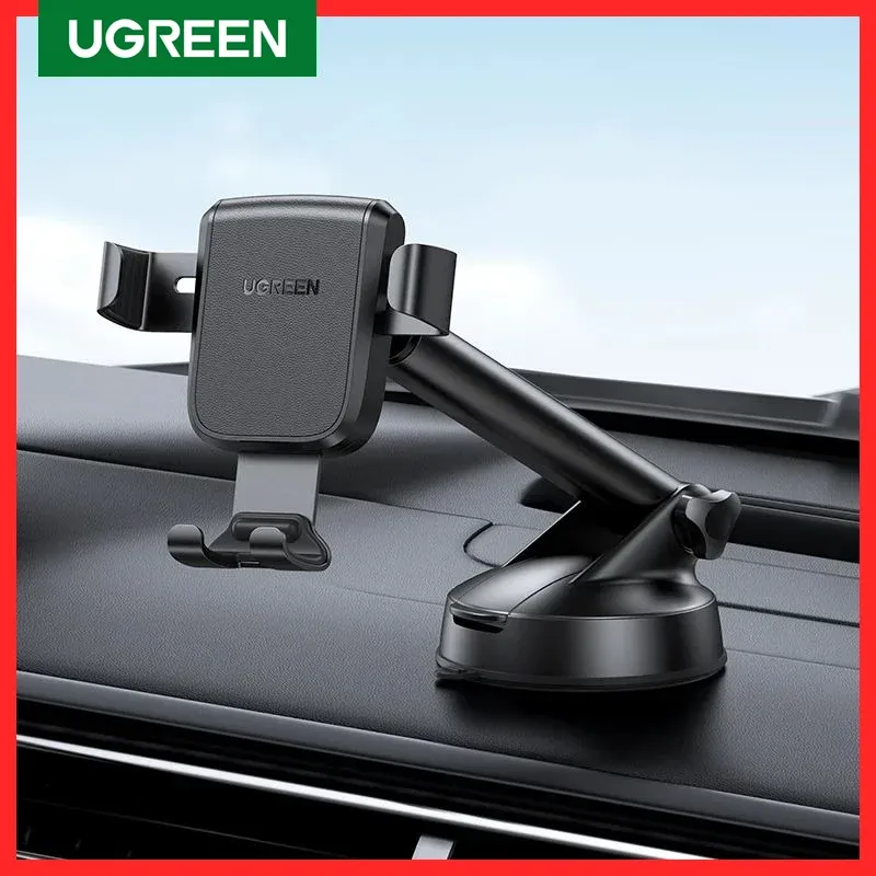 Stands Ugreen Carne Tone Telder Nenhum estágio de gravidade magnética no suporte de suporte da Copa da Copa do Carro para o telefone celular Xiaomi iPhone 15 14 13