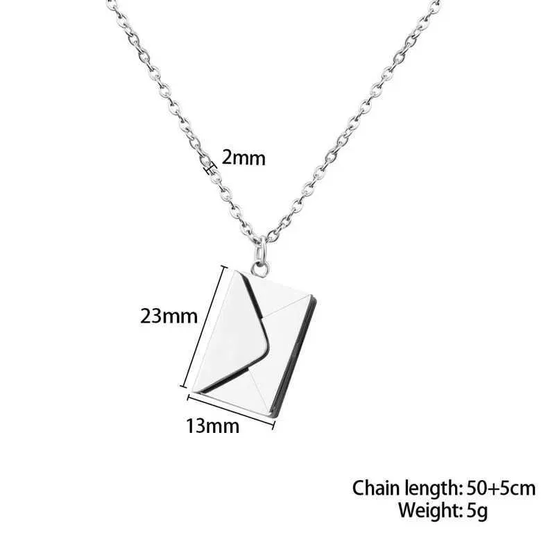 Liefdesbrief hanger ketting dames exclusieve sieraden cadeau_voghion.com