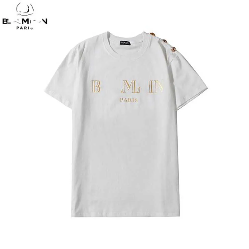 T-shirt féminin Bal Nouvelle lettre pour hommes et femmes à manches courtes à manches métalliques à manches métalliques à manches métalliques T-shirt S-3XL Coli Main Coli