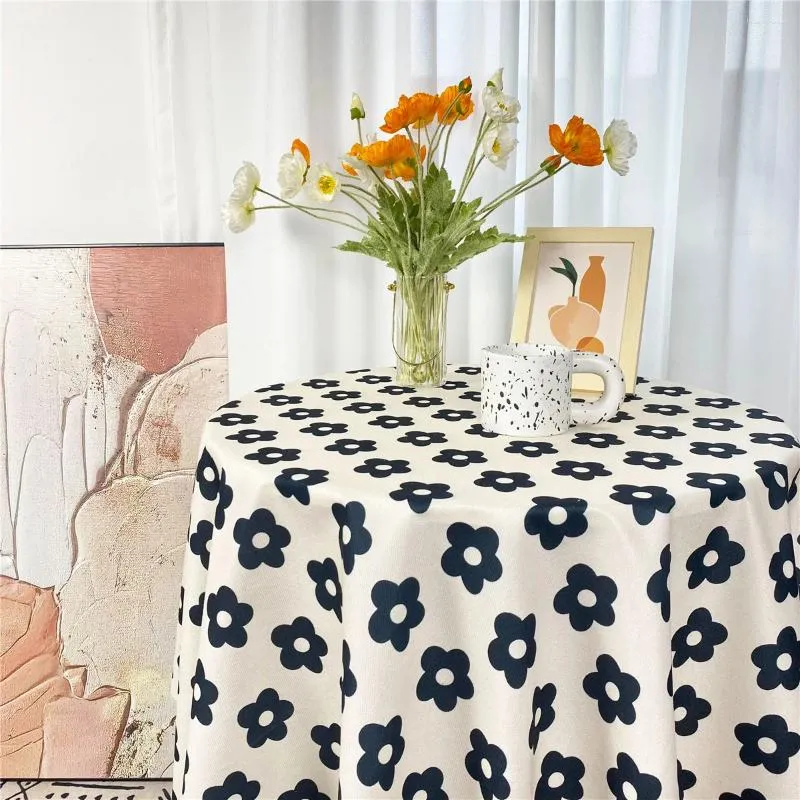 Table Cloth A158floral Tablecloth Ins Korean Style Retro Picnic Famous El Soft Clothing Pose Home Background Desk Coffee Ta