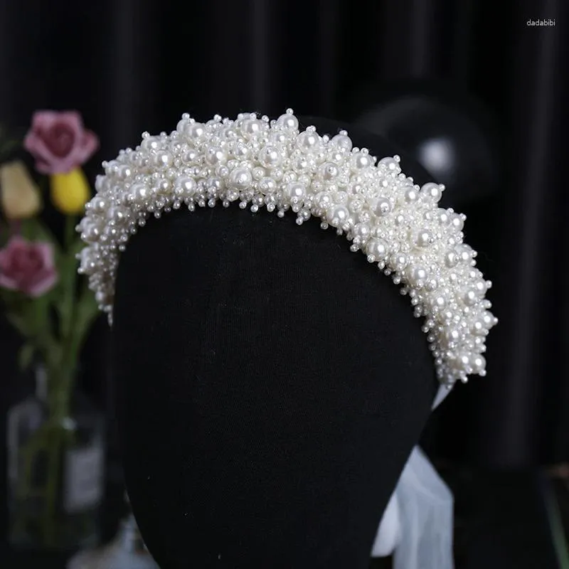 Headpieces Bruids hoofddeksel kralen hoofdband trouwjurk Pearl