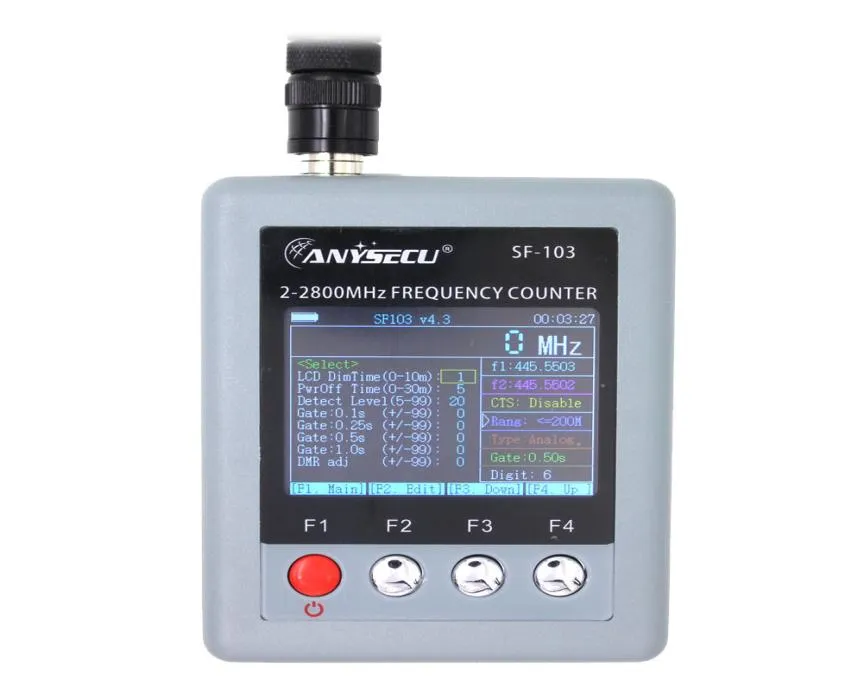 Frekvensräknare AnySECU SF103 2MHz2800MHz CTCSSDCS Portable SF103 Frekvensräknare för DMR Analog tvåvägs Radio7483863