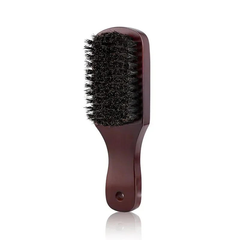 2024 Poignée en bois Bristle Nettoyage Bristle Brosse coiffure Men Brosse de barbe anti-coiffure anti-coiffeur