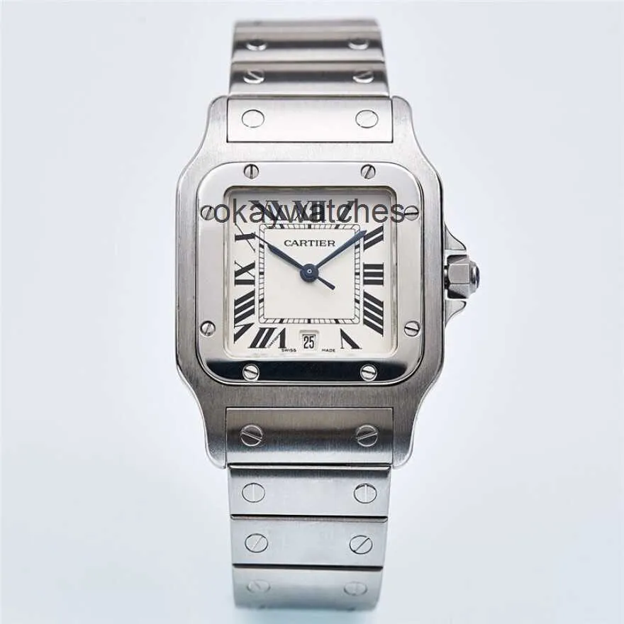 Tarcza robocze Automatyczne zegarki Carter Mens Watch Sandoz Series Square Quartz Swiss New W20060D6