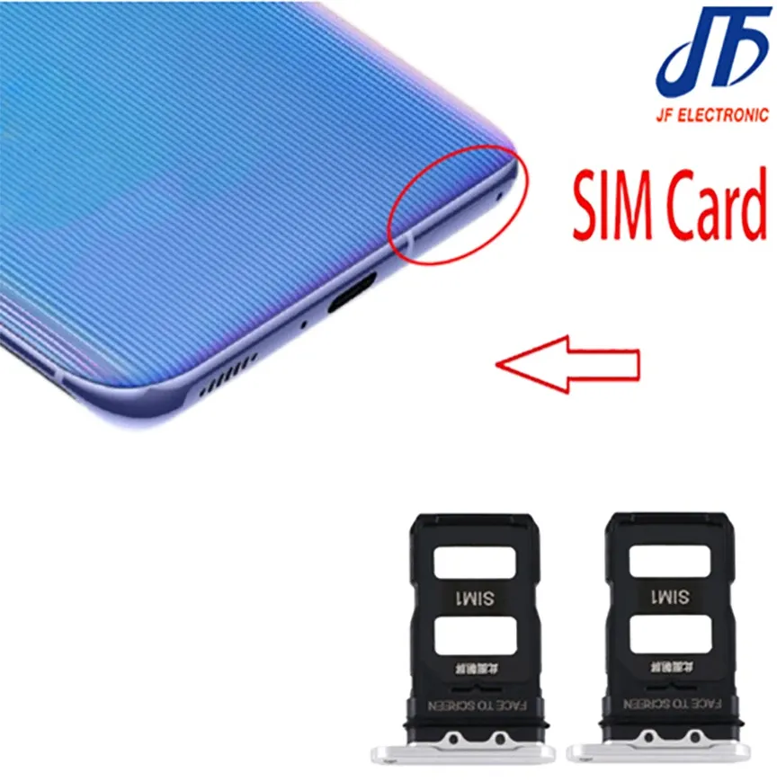 Trays 20Pcs Single SIM SD Card Tray Holder Replace For Xiaomi For Mi 11 11T PRO Lite Reader Slot Waterproof Container Adapter Parts