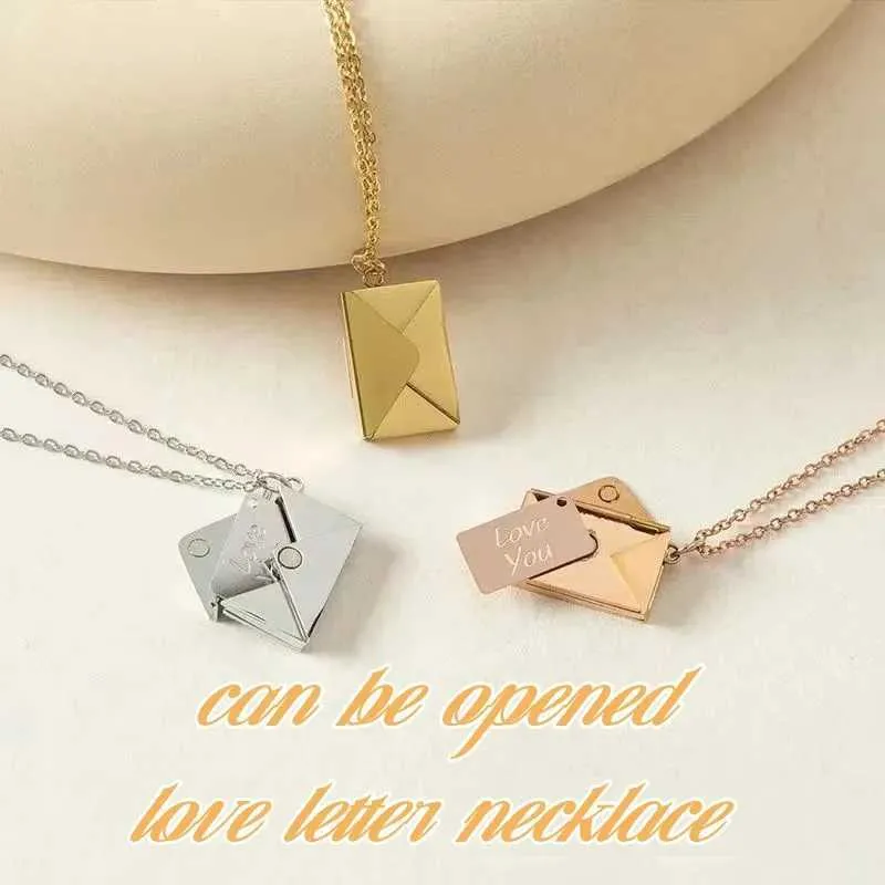 Liefdesbrief hanger ketting dames exclusieve sieraden cadeau_voghion.com