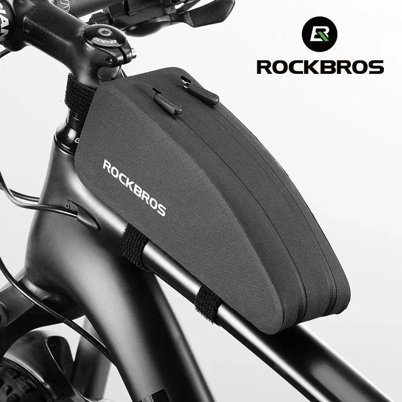 Rockbros Bicycle Bag Bag Rainpression Oper Top Top Prome Tube рама с большой емкостью MTB Road Pannier Black Bike Accessories 240416