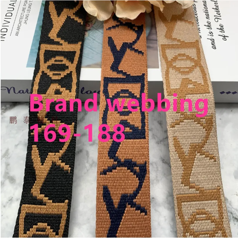 5M/package 169-188 brand Side strip knitted with garment accessories Decorative with DIY soft letter widening clothes diy