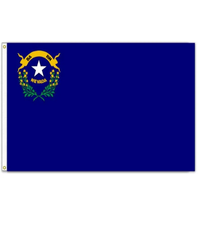 America America Nevada State Flags 3039x5039ft 100d Polyester Outdoor S de alta qualidade com dois itens de bronze6404983