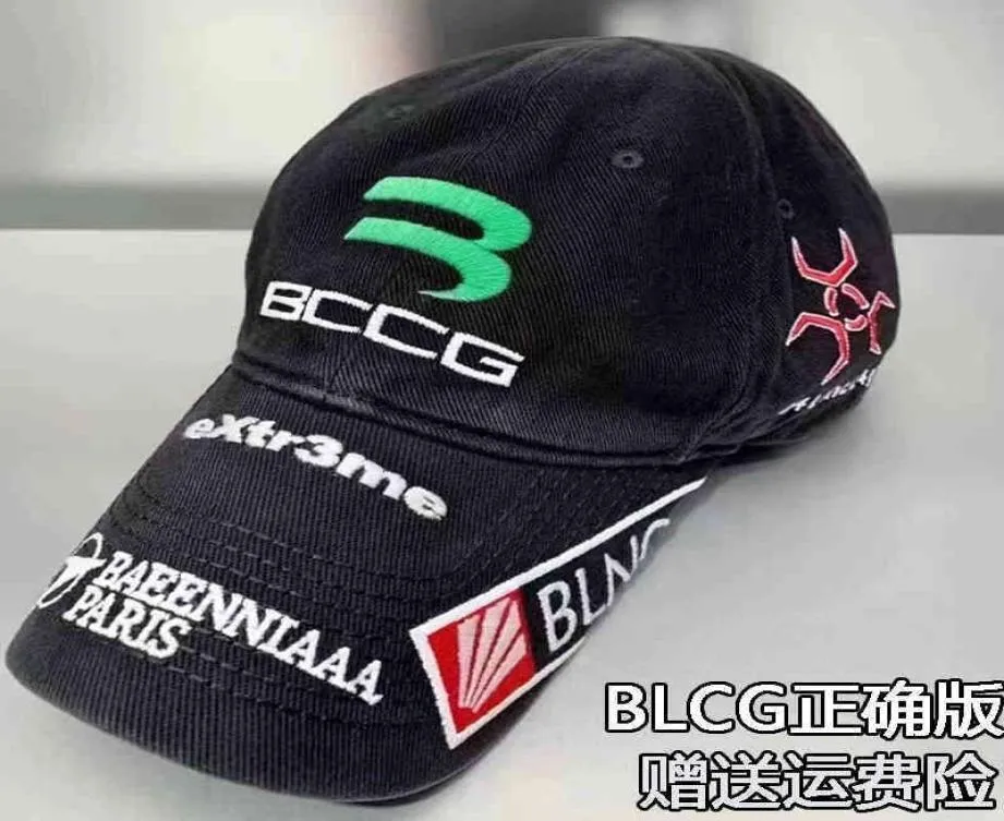 Caigass Hat Autumn and Winter 2022 New Bclg Carta bordada Cap Co Branded Washed Old Cap B Baseball Cap8601596